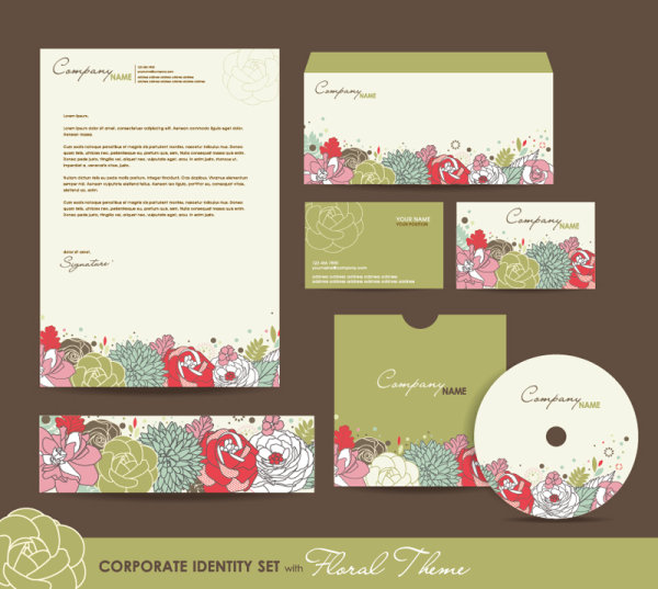 kit identity flower cover corporate 