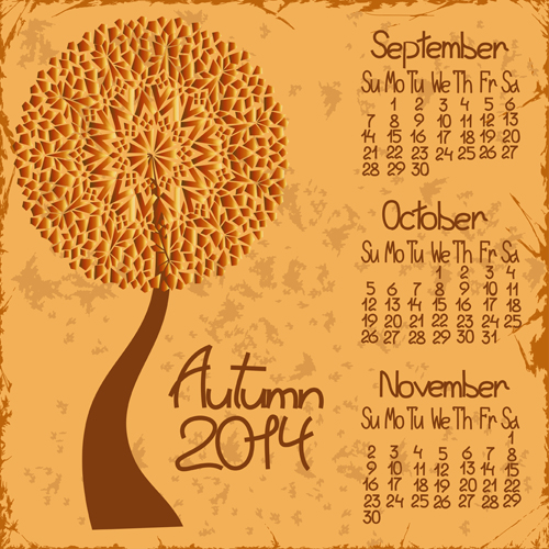 year calendar 2014 