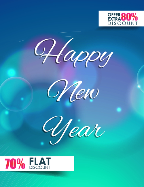 2015 christmas discount big sale poster vectors 02