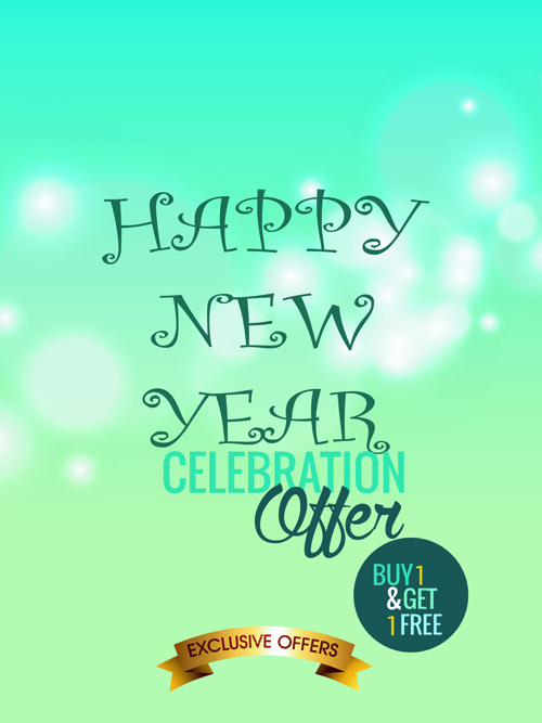 2015 christmas discount big sale poster vectors 03