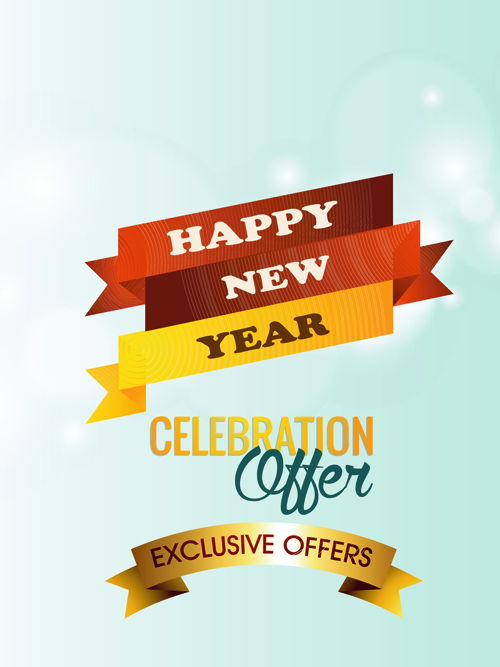 2015 christmas discount big sale poster vectors 04