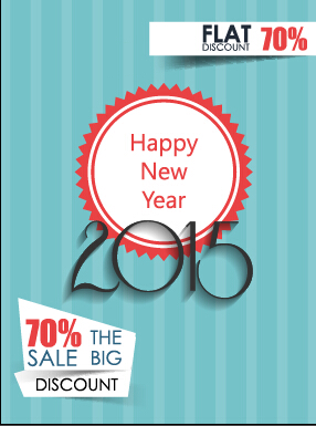 2015 christmas discount big sale poster vectors 10