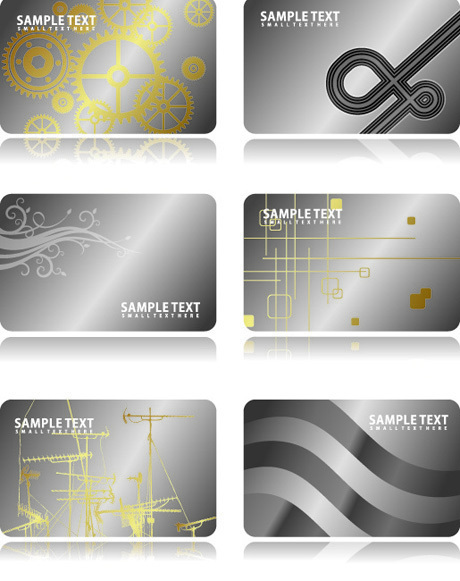 template metal card business 