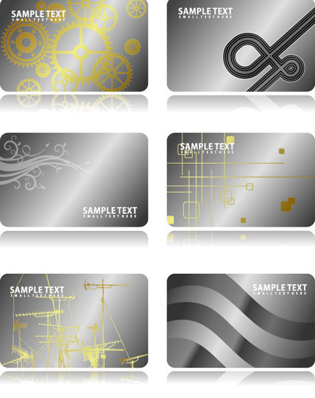 Metal business card template