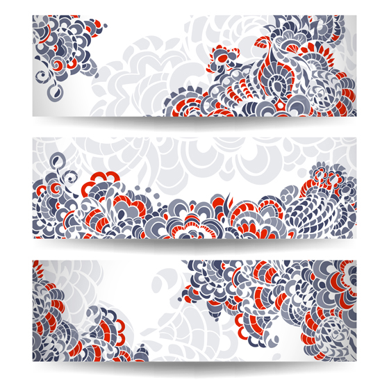 floral banner abstract 