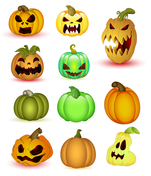Halloween Pumpkins Photoshop Brushes
