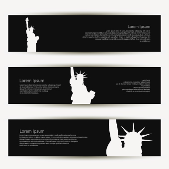 Banner of travel elements vector 03