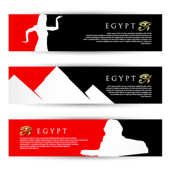 Banner of travel elements vector 04