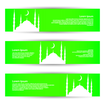 Banner of travel elements vector 05