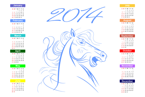 Calendar 2014 vector huge collection 108