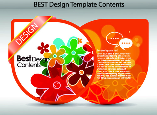 Set of Colorful Design Label vector graphics 03