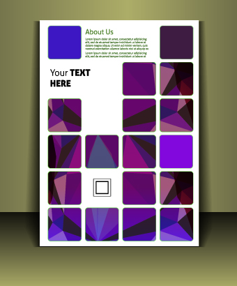 Cover brochure design vector set 05