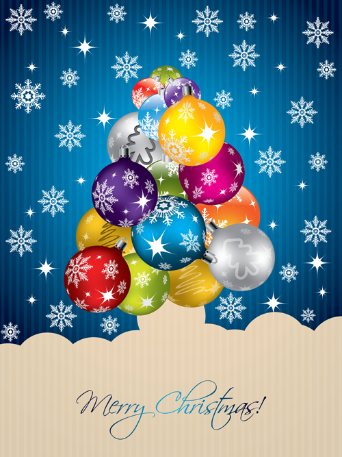 Creative Christmas tree Xmas background vector 03