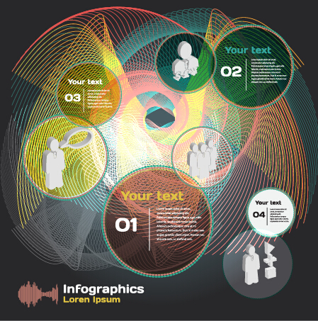 infographic diagrams dark 