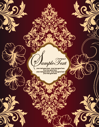 Floral and flower background vector