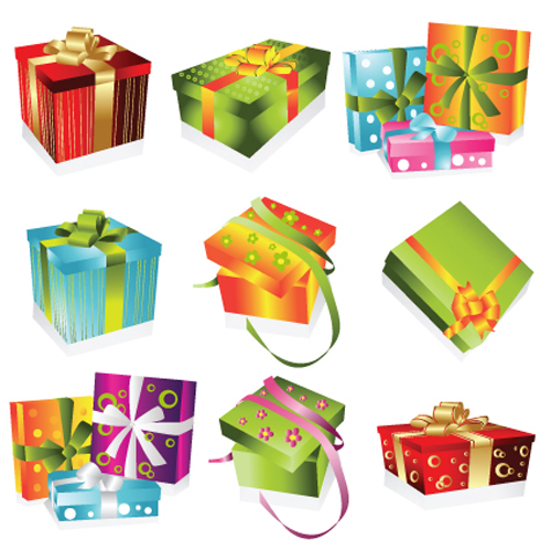 vivid gift colored box 
