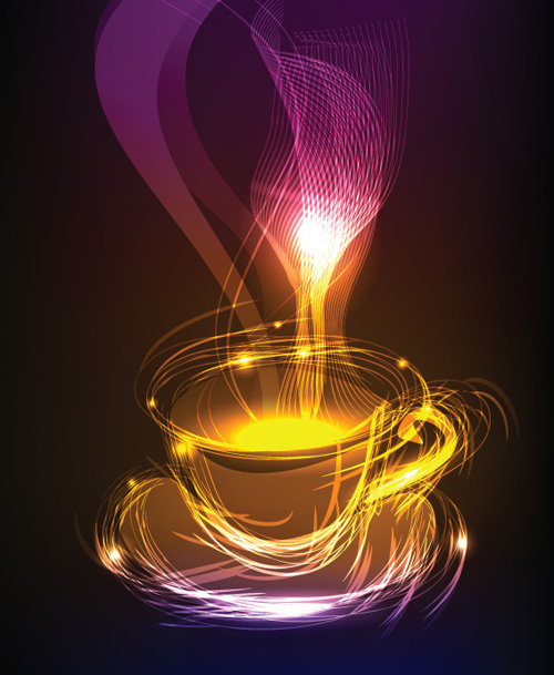 Neon light Illustrations vector set 04