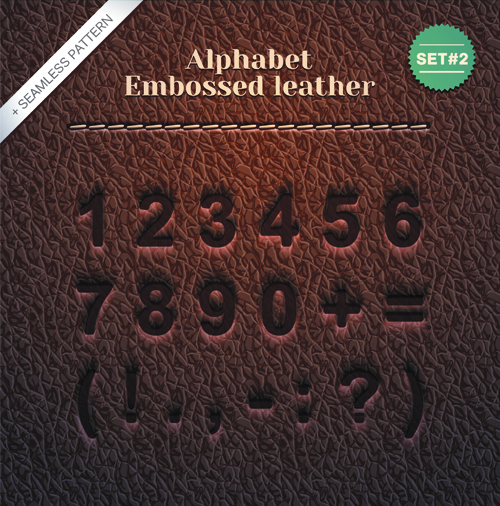 leather alphabet 