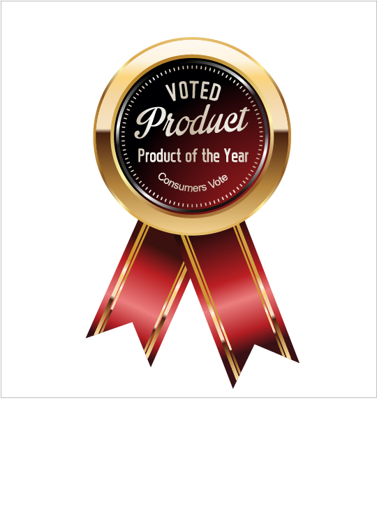 Luxury golden badge with red ribbon vector 07