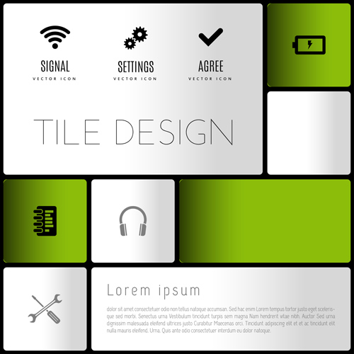 Mobile interface layout vector material 02 Mobile interface layout vector material 02
