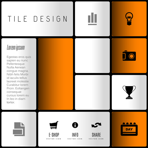 Mobile interface layout vector material 03 Mobile interface layout vector material 03