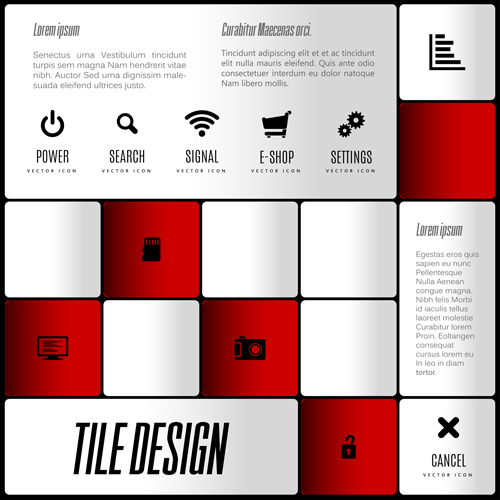 Mobile interface layout vector material 04 Mobile interface layout vector material 04