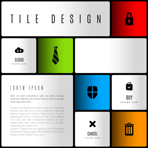 Mobile interface layout vector material 06 Mobile interface layout vector material 06