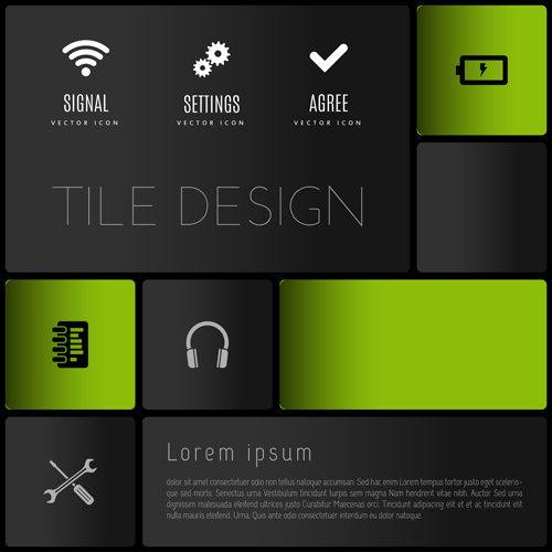 Mobile interface layout vector material 08 Mobile interface layout vector material 08