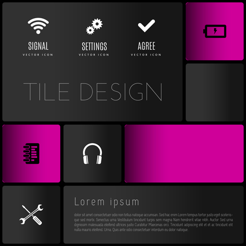 mobile material layout interface 