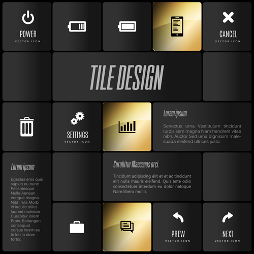 Mobile interface layout vector material 11 Mobile interface layout vector material 11