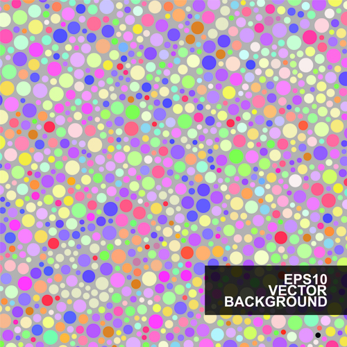 Multicolor dot pattern vector background 02