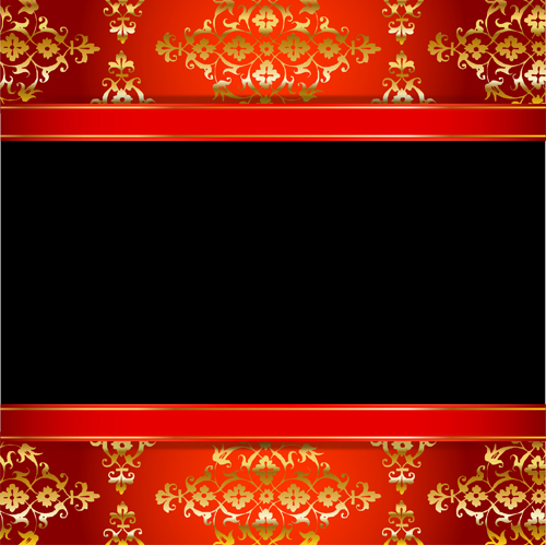 red ornate black background black background 