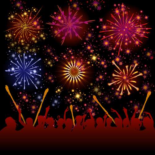 party Fireworks background 