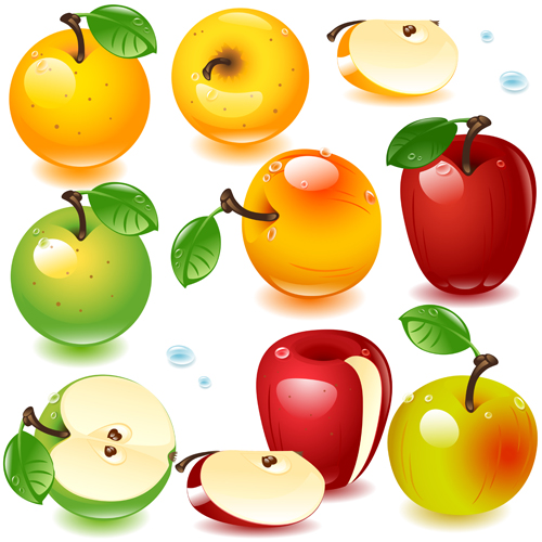 ic fruits and berry design vector 02 Realistic fruits and berry design vector 02
