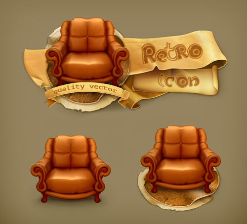 Retro style labels design 02 vector