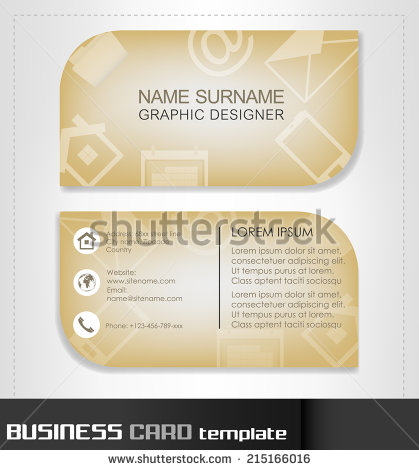 Rounded business cards template vector material 11