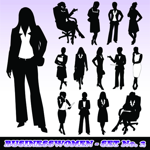 silhouettes silhouette businesspeople 