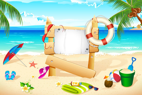 Set of Tourism elements vector 05