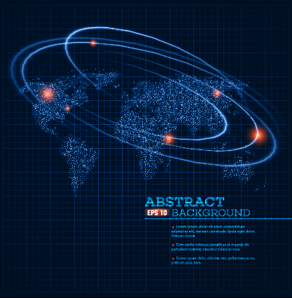 Track universe Planet vector background