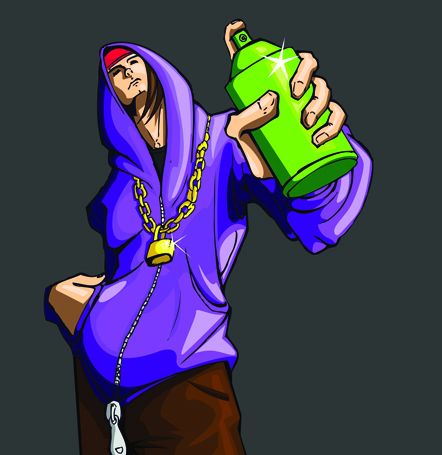 Set of funny guy vector 05