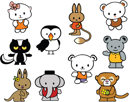 Various cartoon animal cartoon animal 