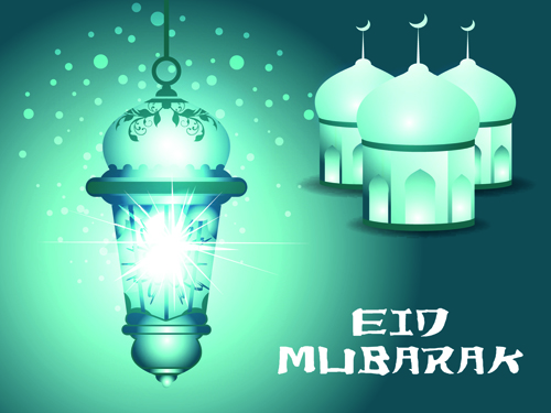 Vector background Eid Mubarak Islamic design 01 