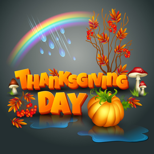 Vector thanksgiving day art background 02