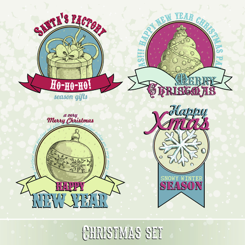 vintage labels christmas 2015 