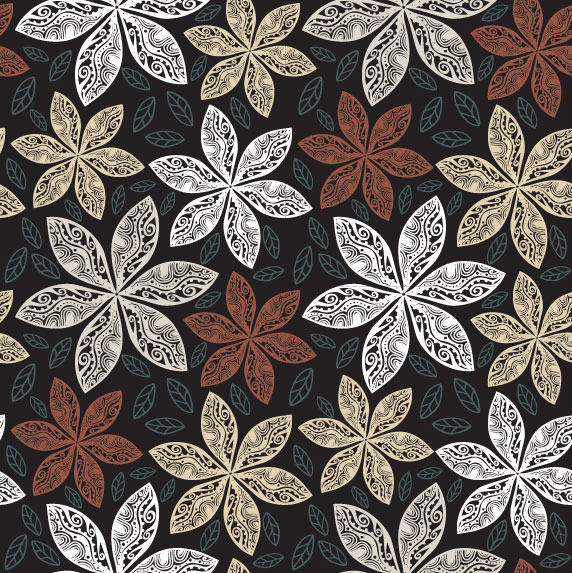 Floral Decorative pattern art elements vector 07
