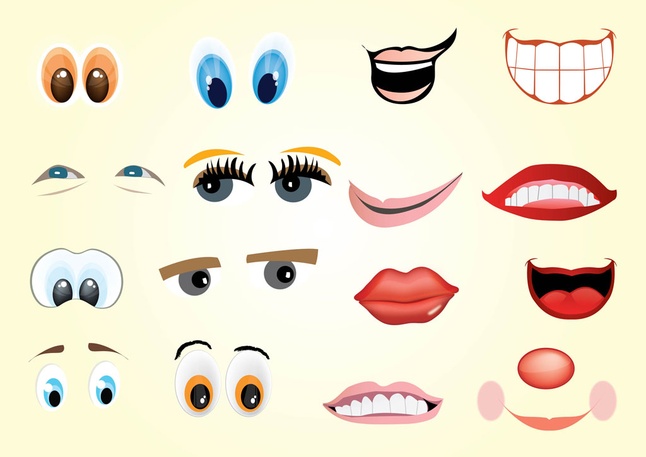 Facial Expressions Vector