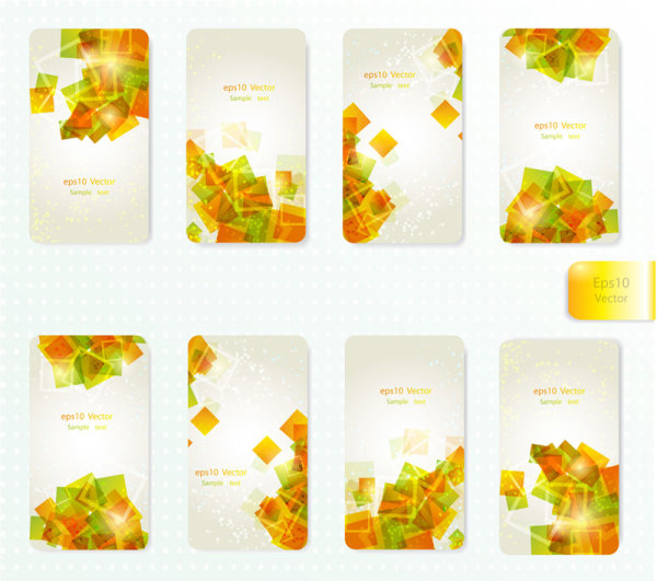 Dynamic Brilliant Card background vector 01