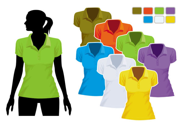 Mens and womens clothing design elements vector  01