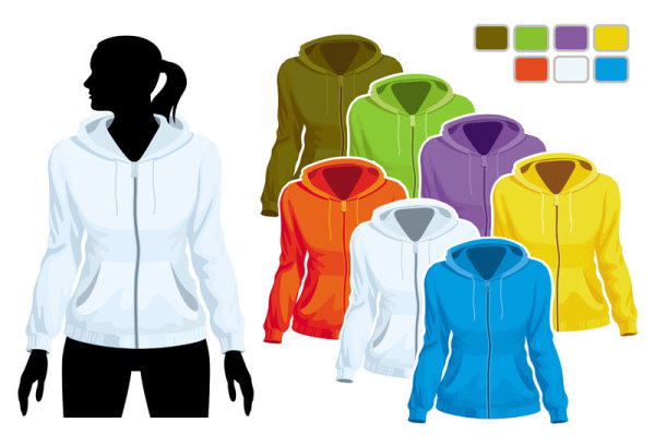 Mens and womens clothing design elements vector  02