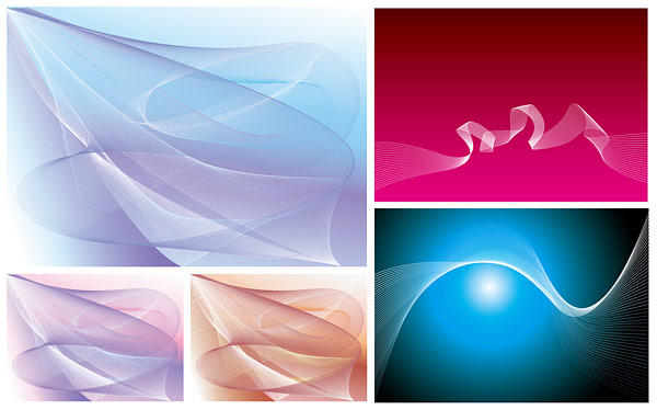 wavy lines dynamic lines dream curve background 